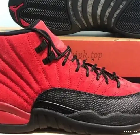 God PK Air 12 “Bulls”retail Jordan leather 0501